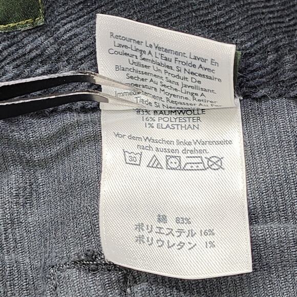 Vintage Eddie Bauer Pants Womens 8 Gray Stretch Corduroy Mid Rise Bootcut Grunge - Picture 8 of 14